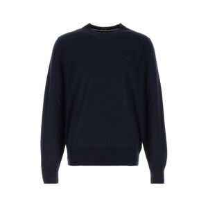 Boss Men Midnight Blue Wool Sweater